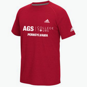 andgo sports College Bus tour t-shirt, pennsylvania 2016